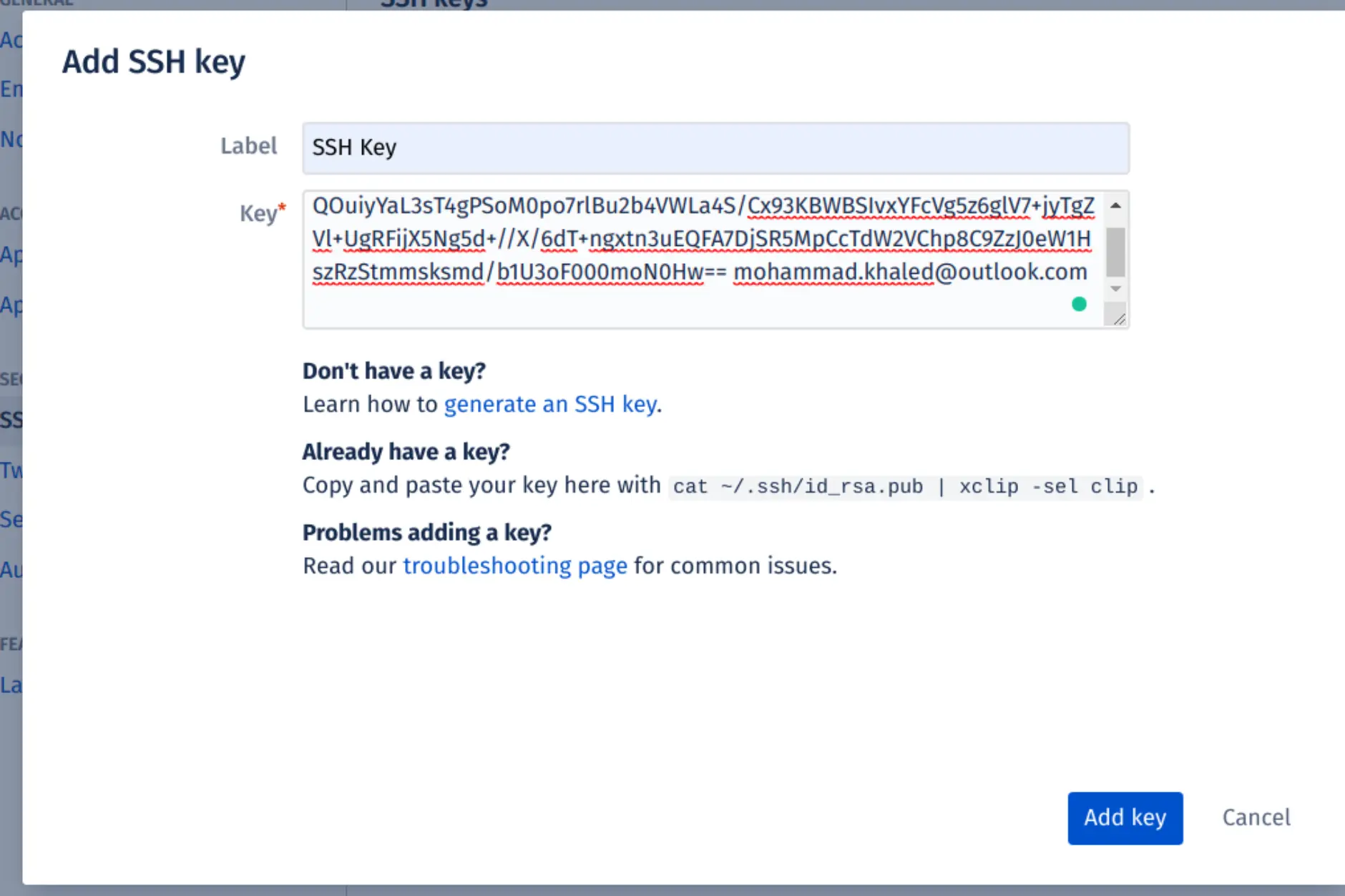 Bitbucket Settings