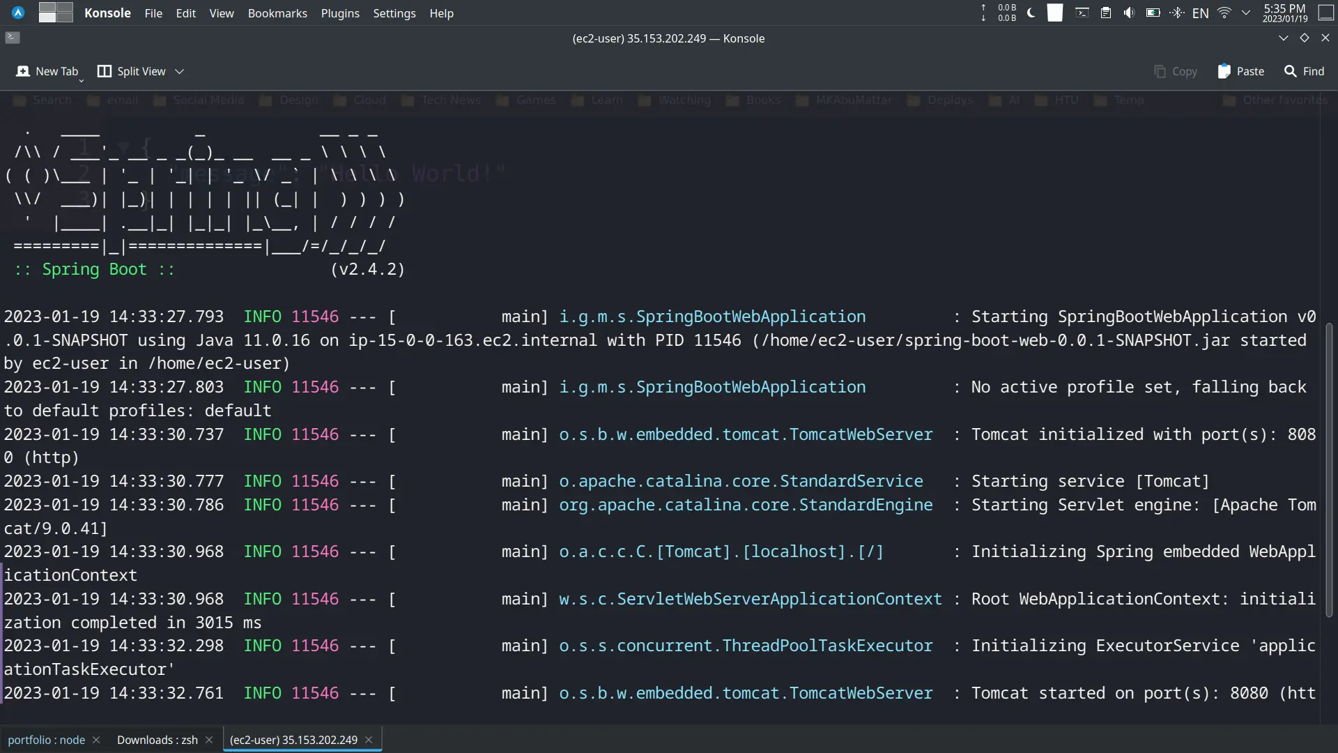 Spring Boot CloudFormation Run Spring Boot Application